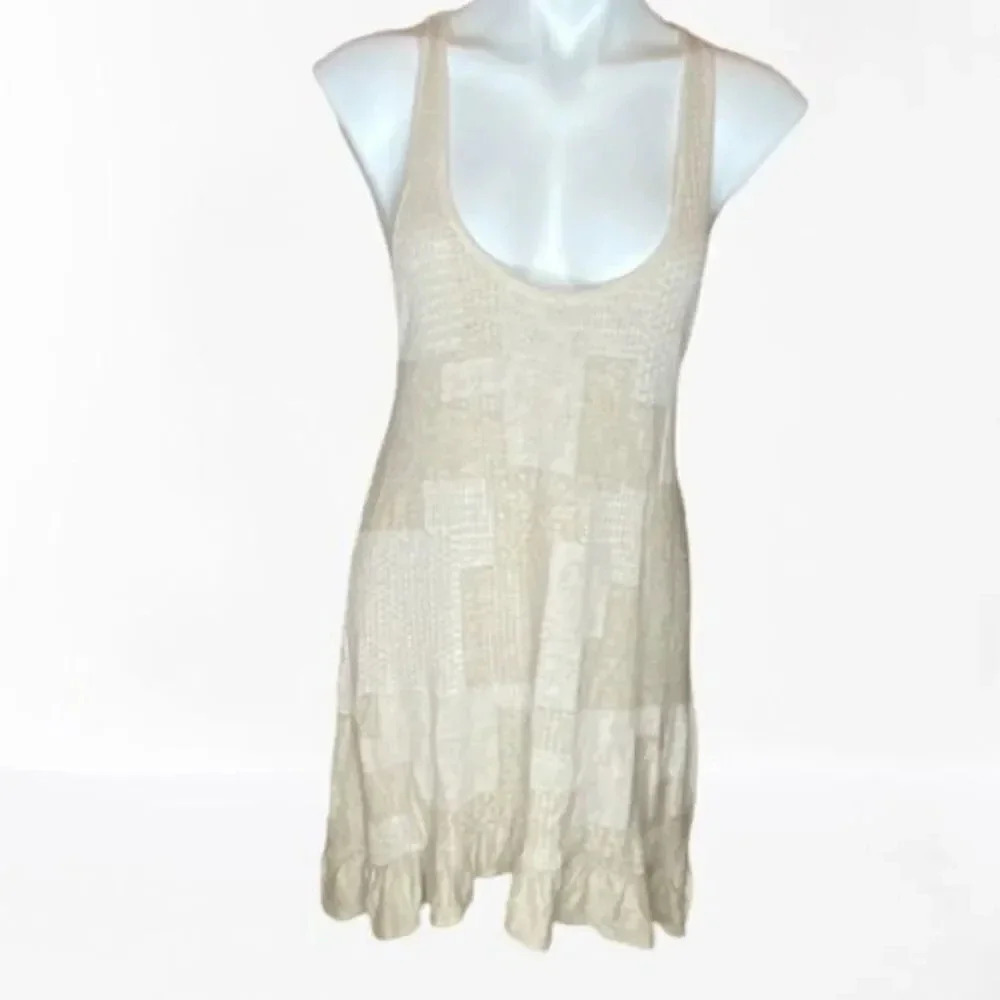 - Knitted&Knotted knit patchwork tank top